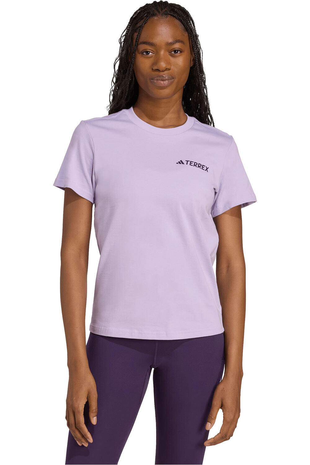 adidas camisa montaña manga corta mujer TERREX GRAPHIC vista frontal