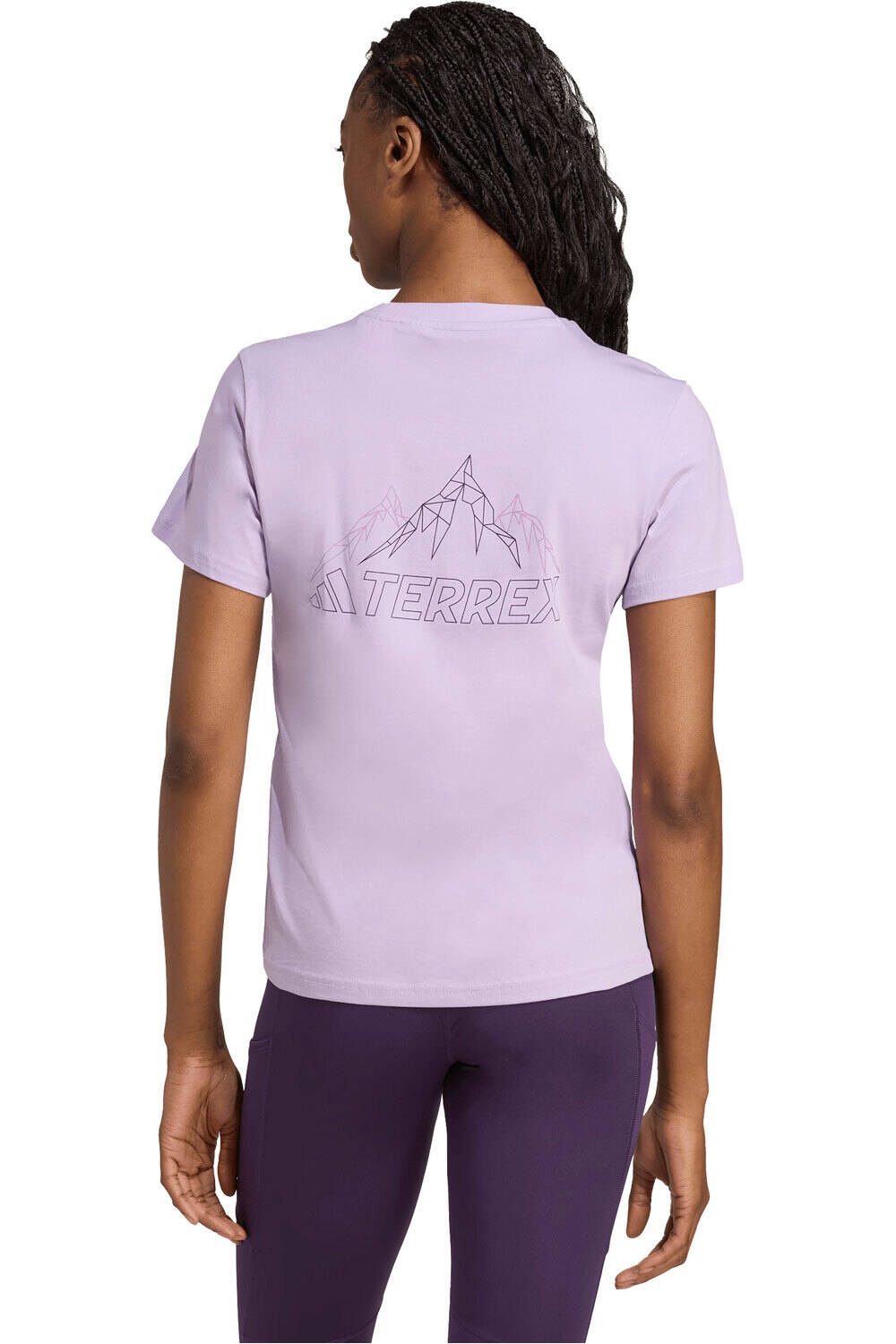 adidas camisa montaña manga corta mujer TERREX GRAPHIC vista trasera