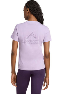 adidas camisa montaña manga corta mujer TERREX GRAPHIC vista trasera