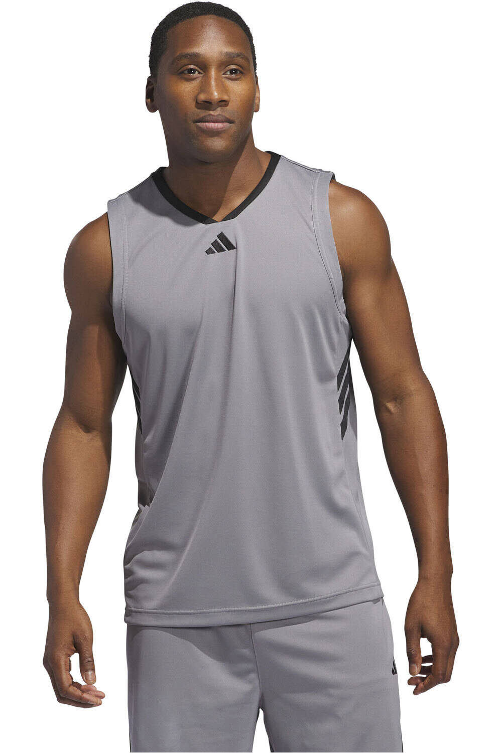 adidas camiseta baloncesto 3-STRIPES TANK vista frontal