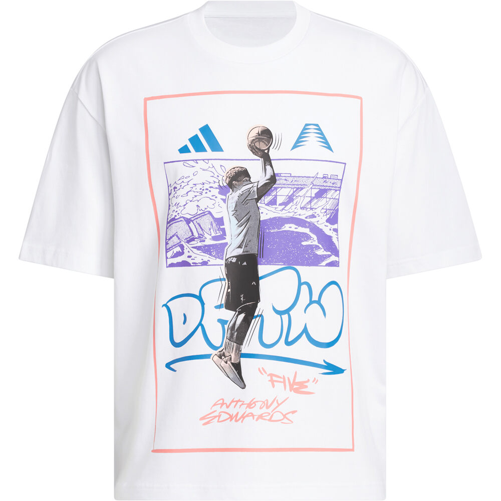 adidas camiseta baloncesto ANTHONY EDWARDS DFTW ANIME vista detalle