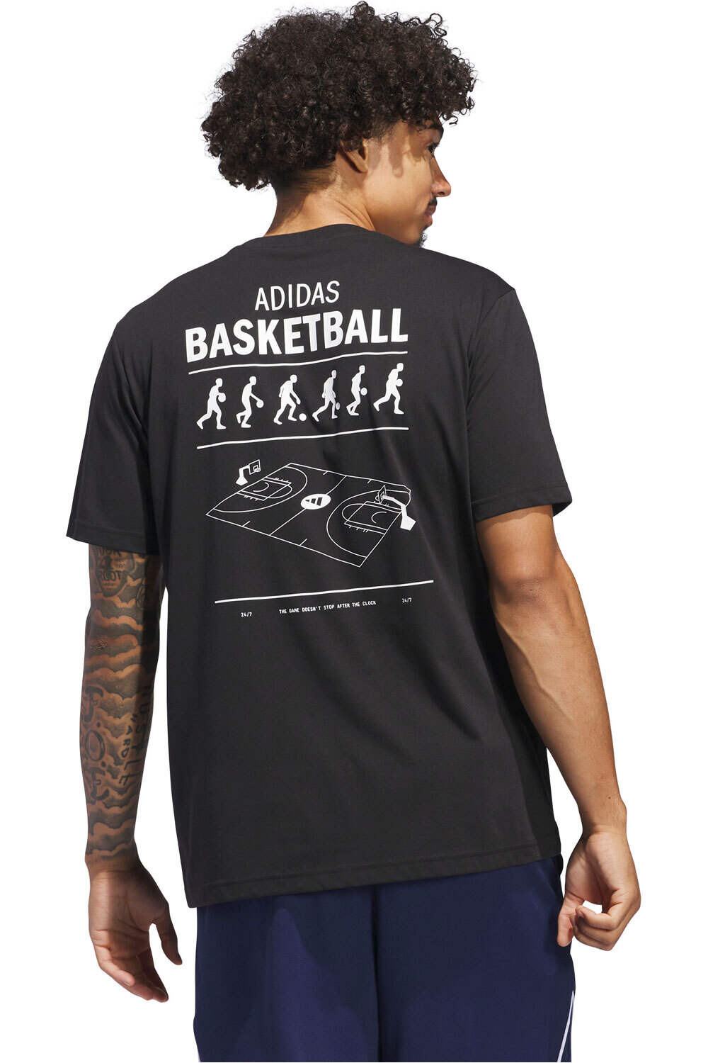 adidas camiseta baloncesto BB CATEGORY M T vista trasera