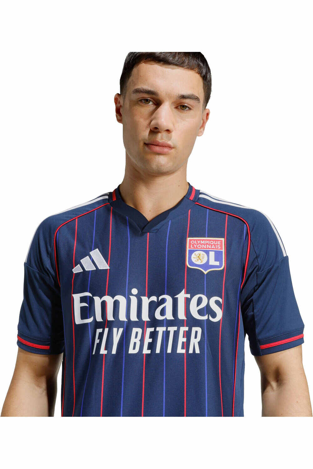 adidas camiseta de fútbol oficiales 2 EQUIPACIN OLYMPIQUE LYON 25/26 vista detalle