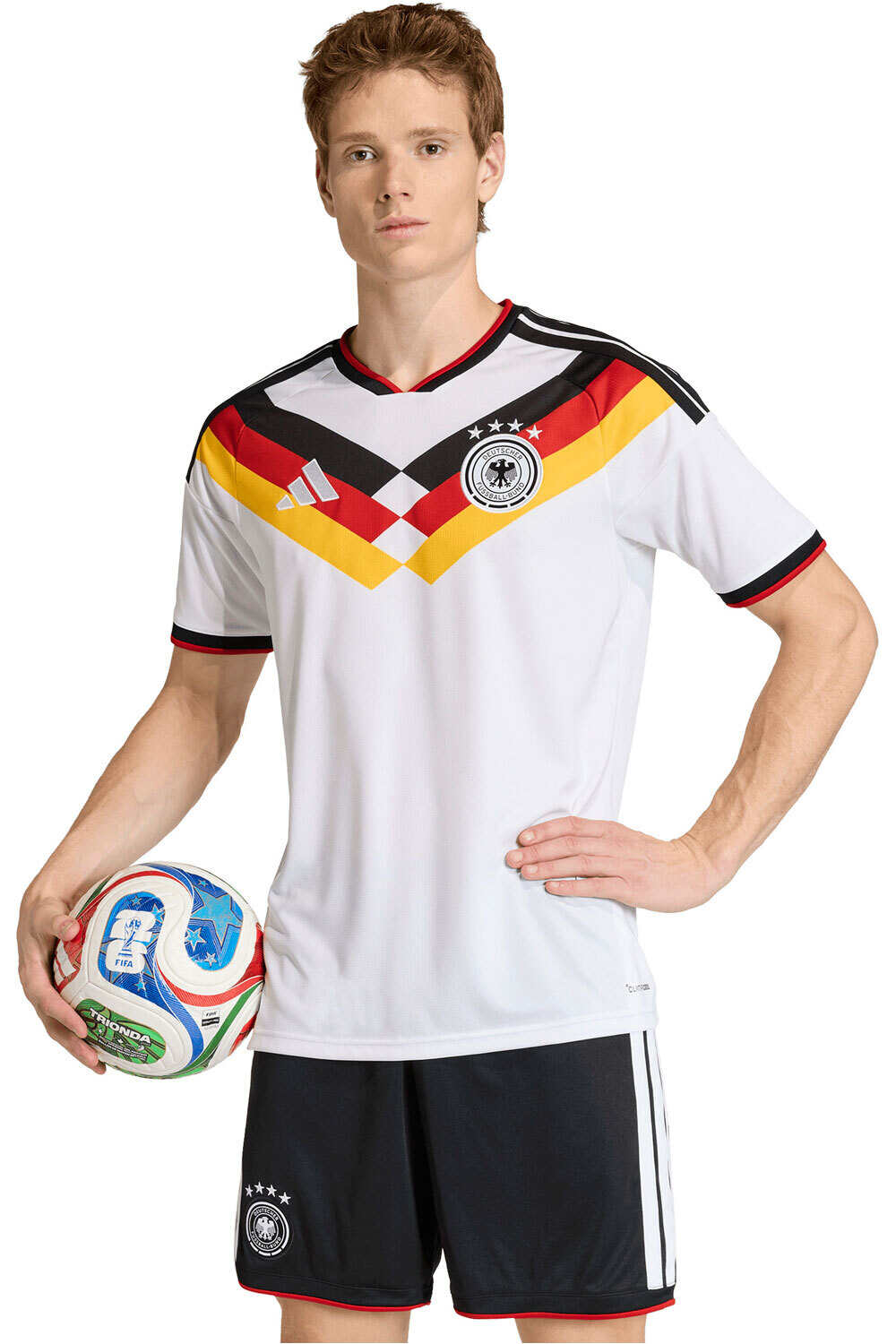 adidas camiseta de fútbol oficiales ALEMANIA 26 H JSY vista frontal