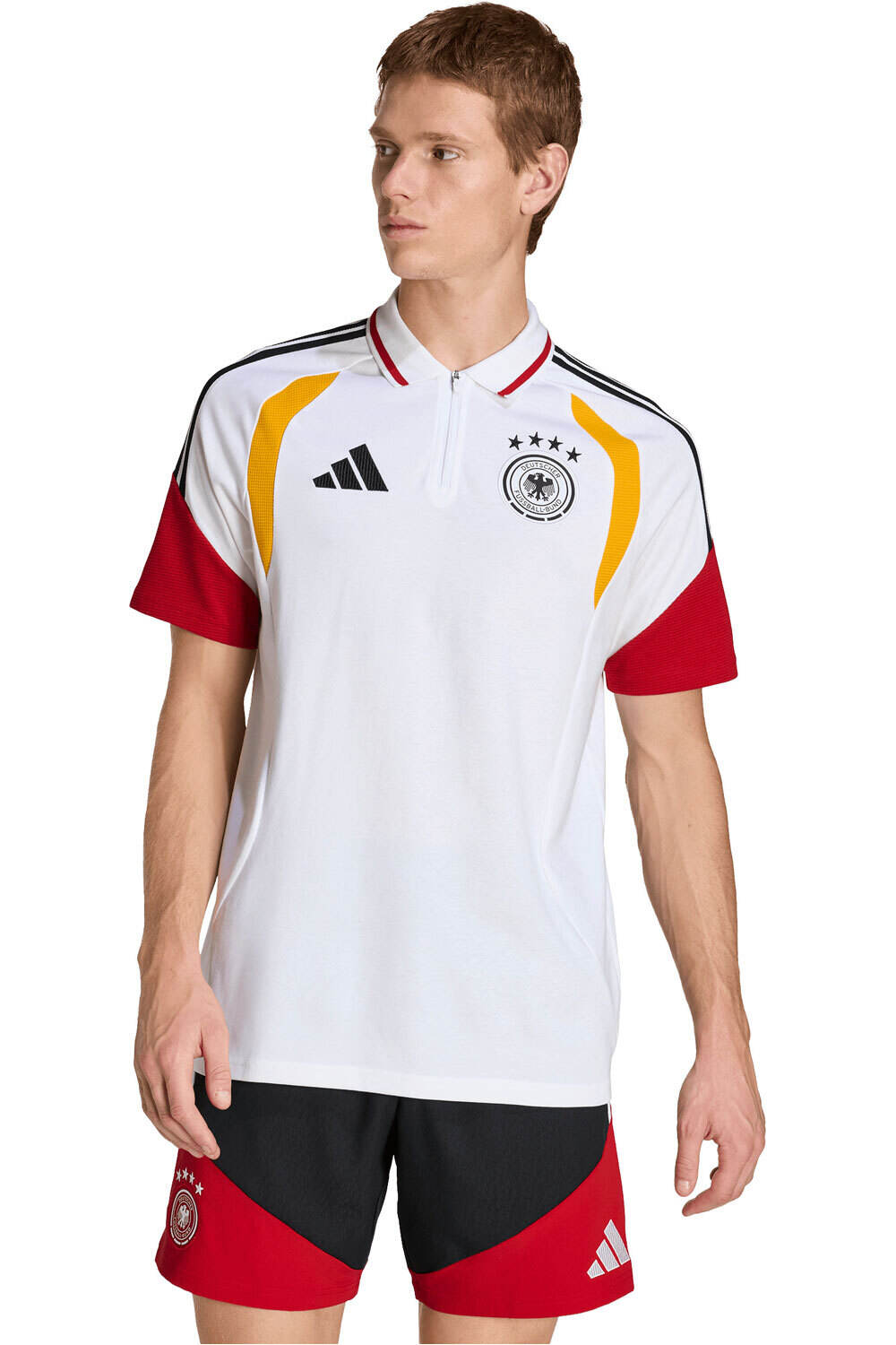 adidas camiseta de fútbol oficiales ALEMANIA 26 POLO vista frontal