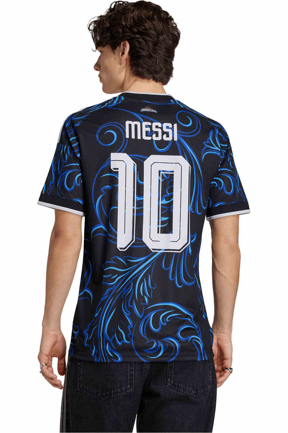 adidas camiseta de fútbol oficiales ARGENTINA 26 A JSY 10 D vista trasera