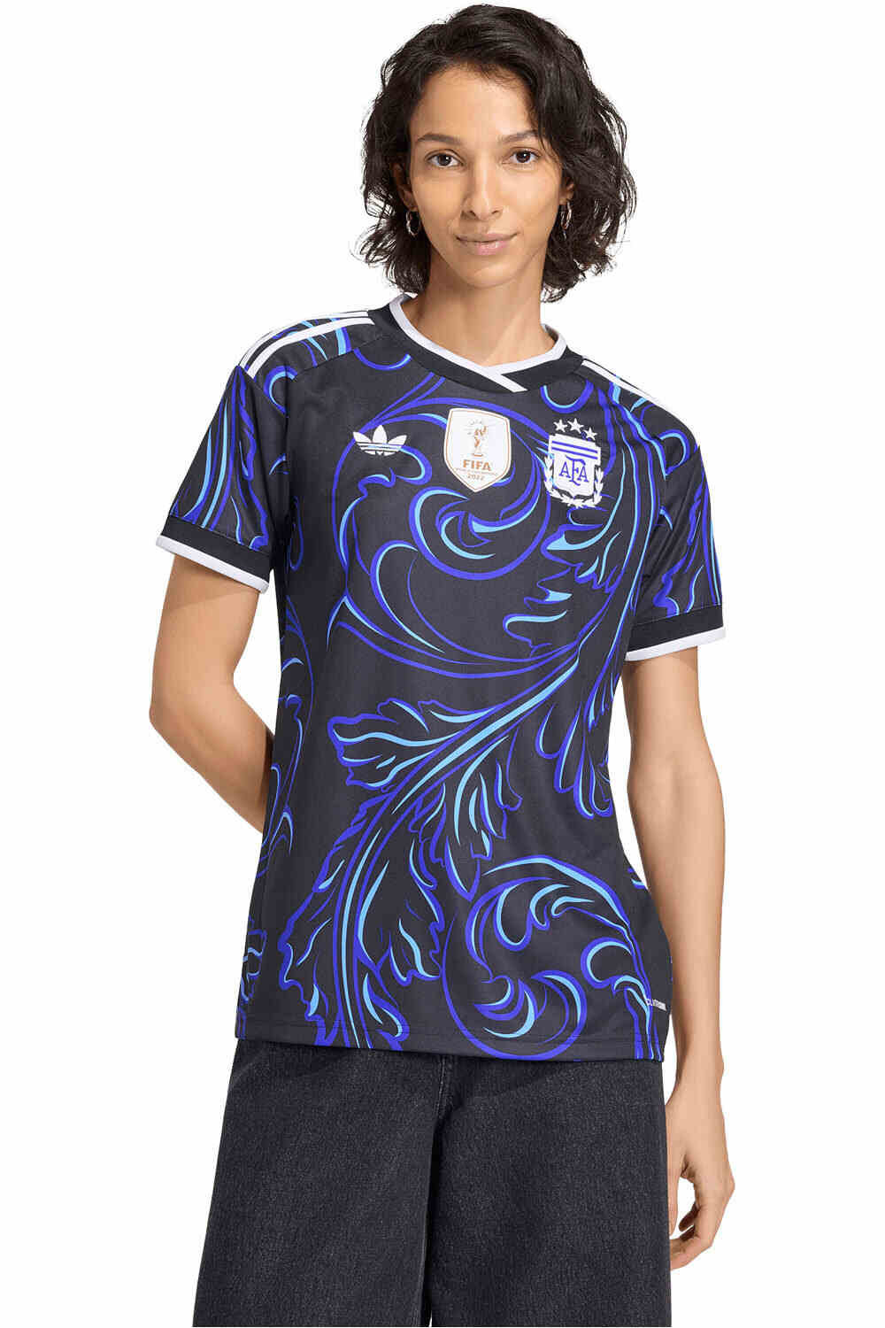 adidas camiseta de fútbol oficiales ARGENTINA 26 A JSY W D vista frontal