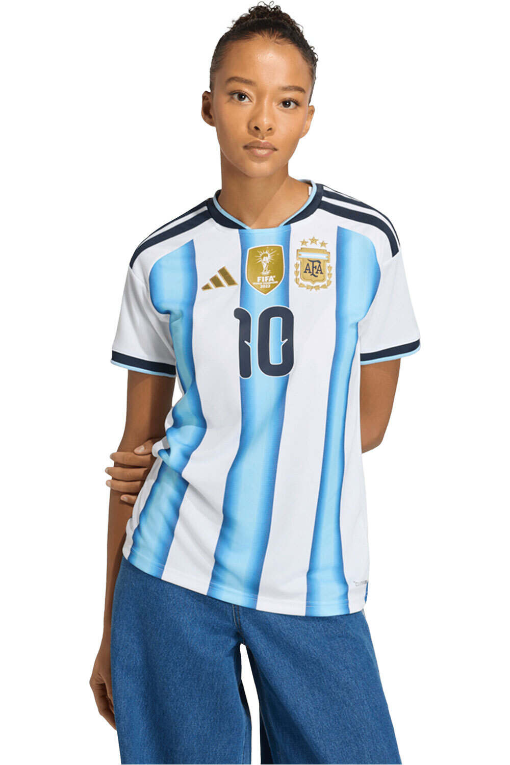 adidas camiseta de fútbol oficiales ARGENTINA 26 H JSY 10WD vista frontal