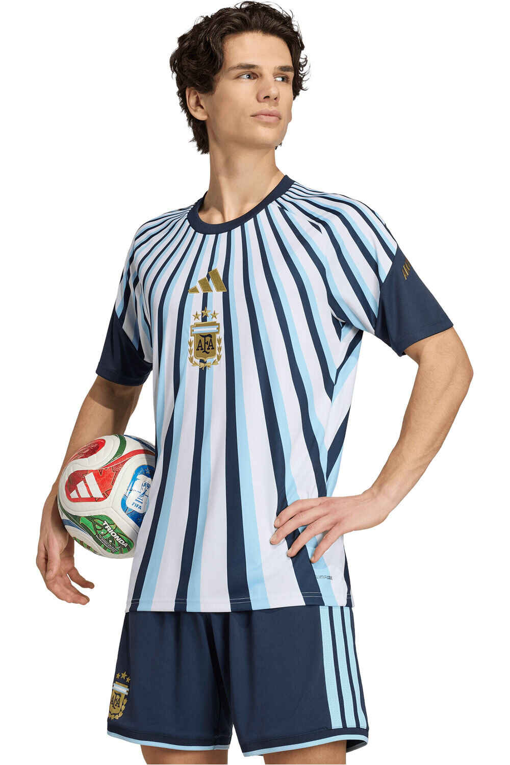 adidas camiseta de fútbol oficiales ARGENTINA 26 PREMATCH vista frontal