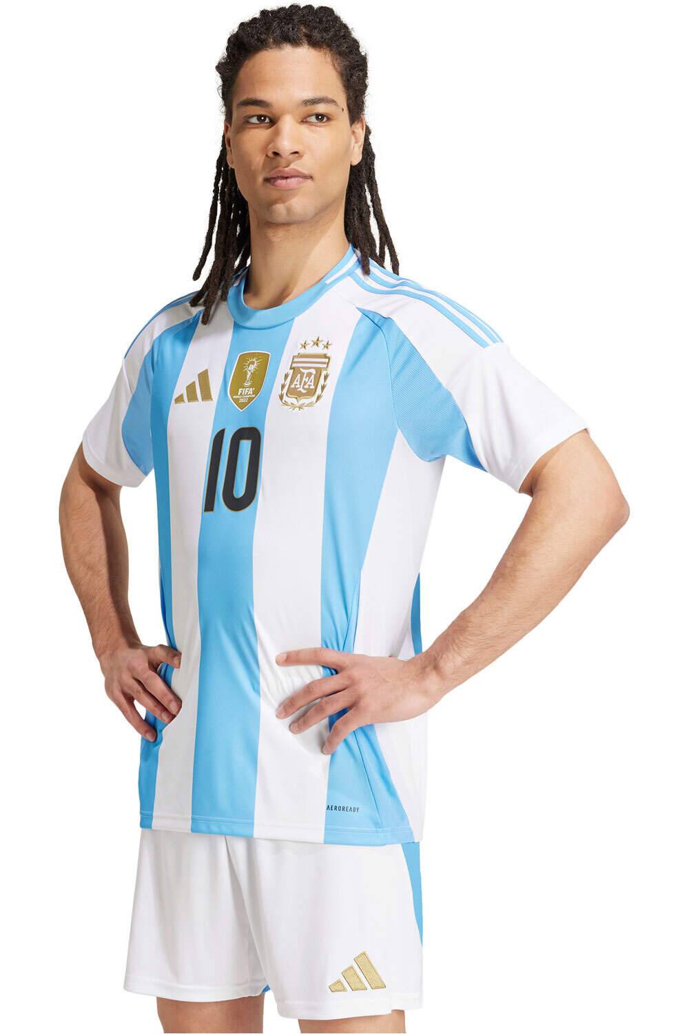 adidas camiseta de fútbol oficiales ARGENTINA MESSI 25 H MESSI D vista frontal