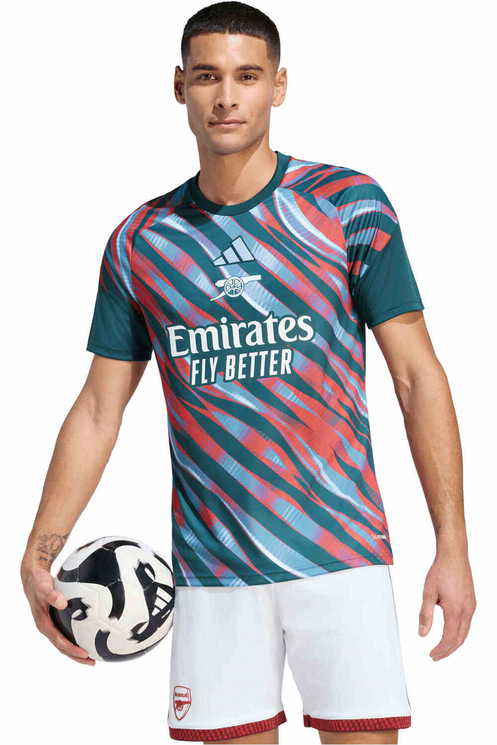 adidas camiseta de fútbol oficiales ARSENAL 27 PRESHI vista frontal