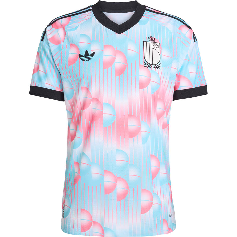 adidas camiseta de fútbol oficiales AUTHENTIC 2 EQUIPACION BELGICA 26 vista detalle