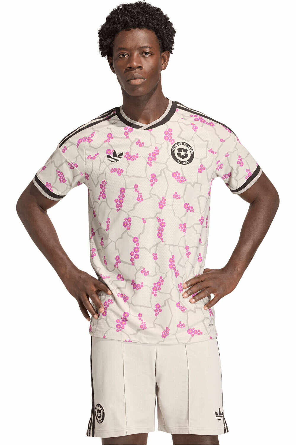 adidas camiseta de fútbol oficiales AUTHENTIC SEGUNDA EQUIPACIN CHILE 26 vista frontal