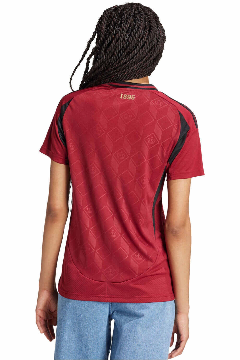 adidas camiseta de fútbol oficiales BELGICA 25 H JSY W vista trasera