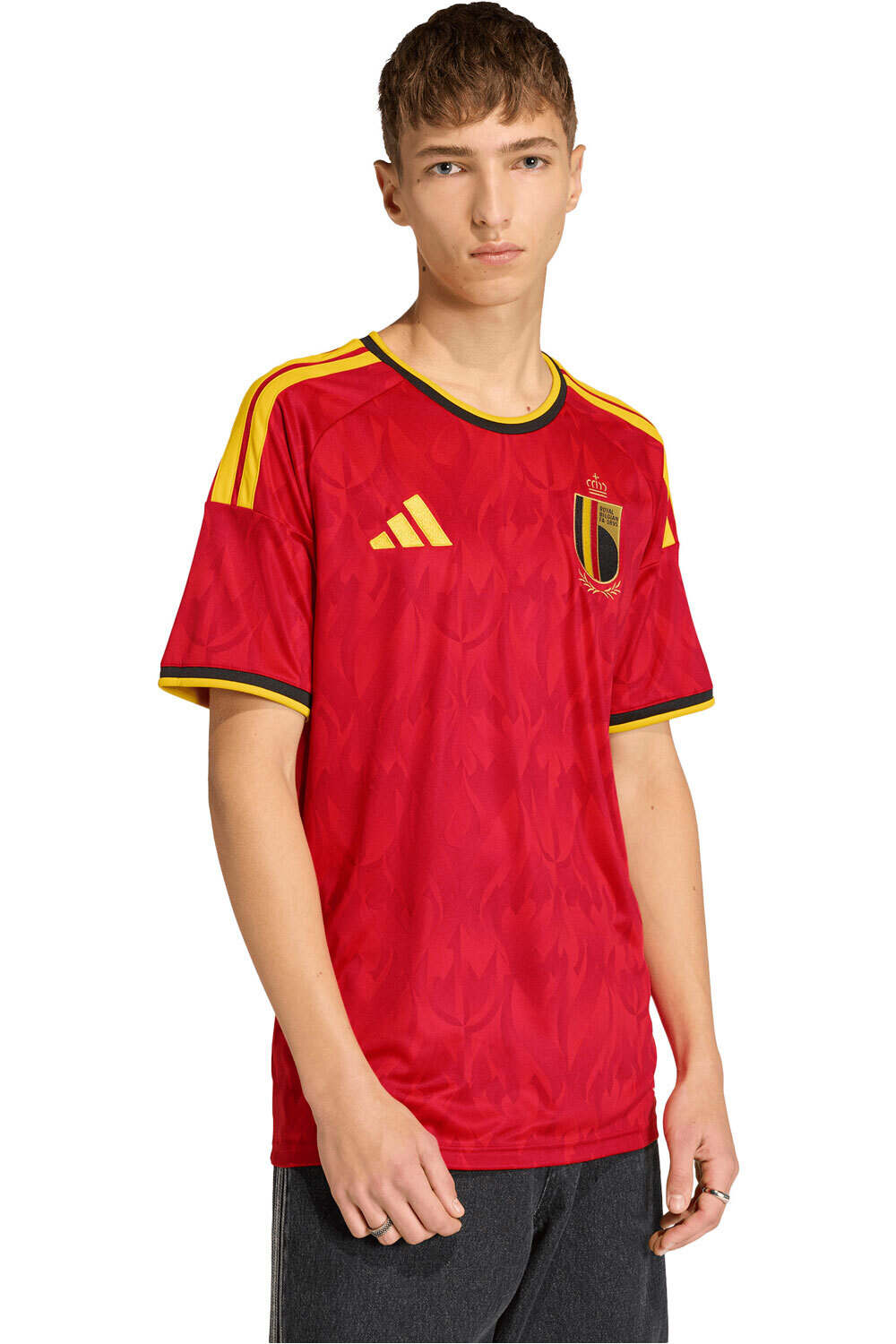 adidas camiseta de fútbol oficiales BELGICA 26 H JSY vista frontal