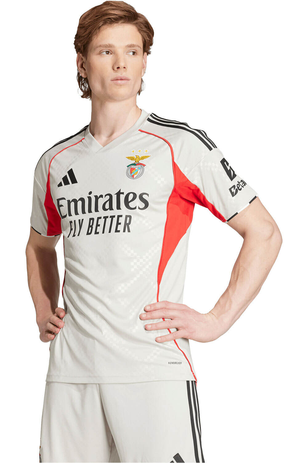 adidas camiseta de fútbol oficiales BENFICA 26 A JSY vista frontal