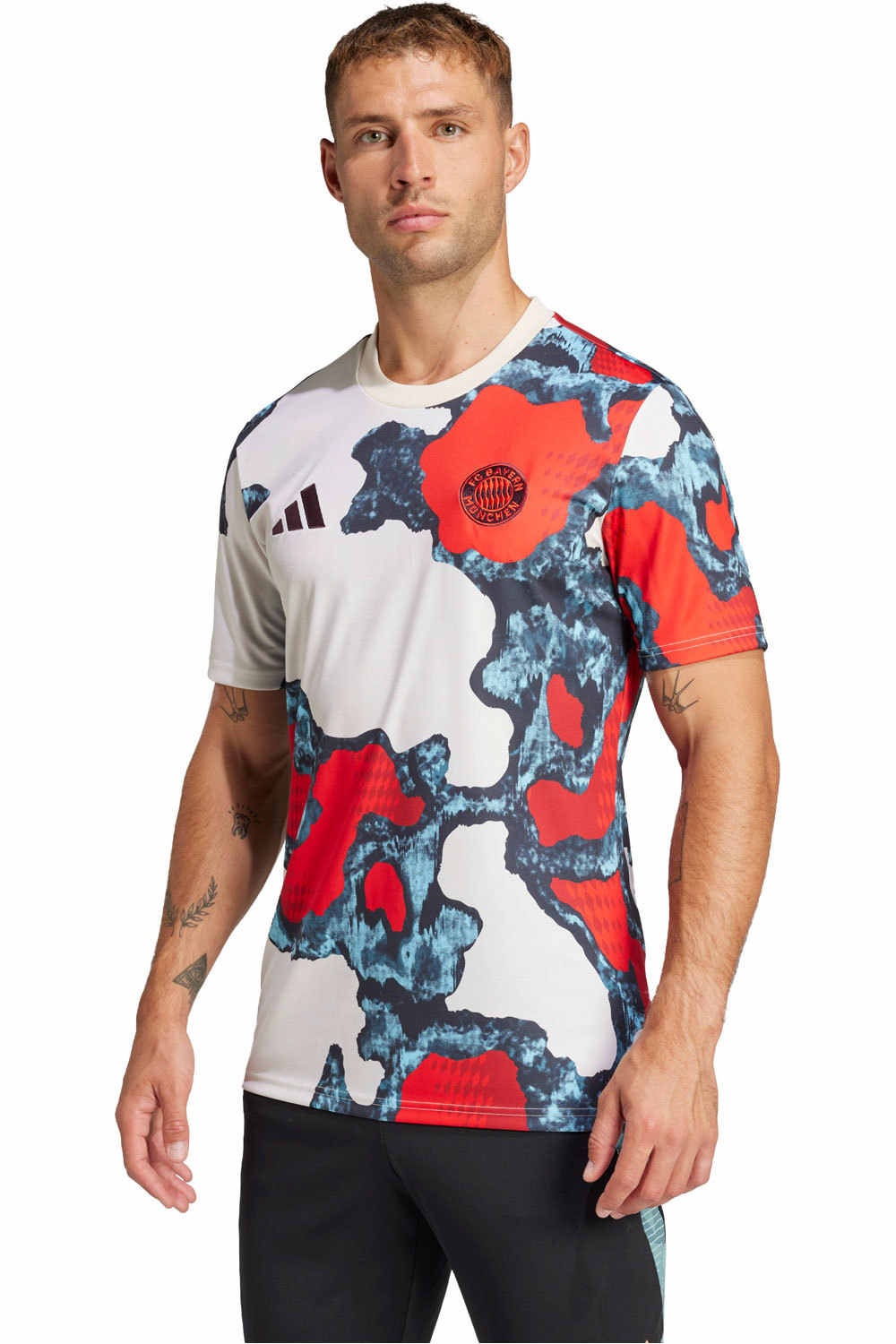 adidas camiseta de fútbol oficiales B.MUNICH 25 PRESHI vista frontal