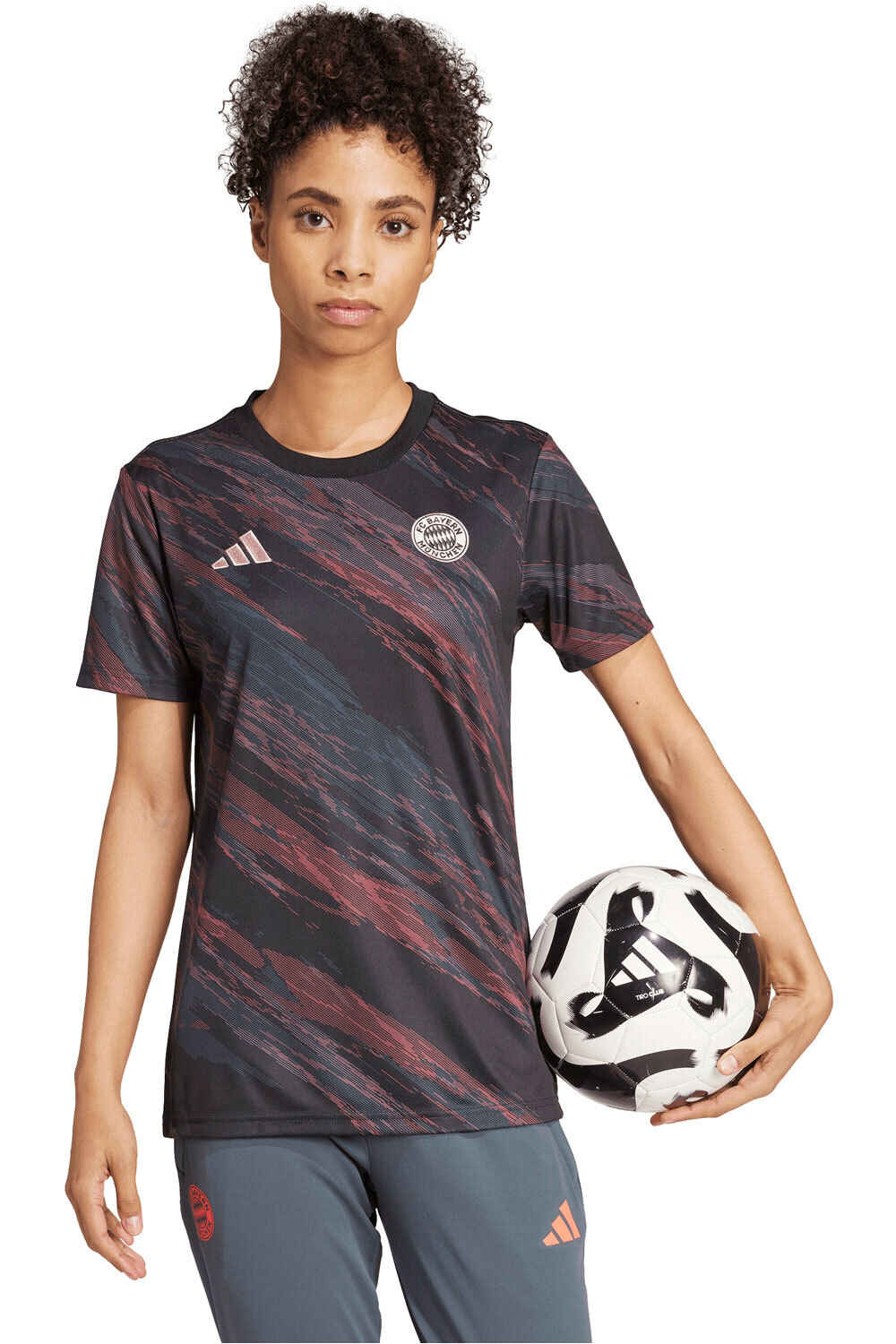 adidas camiseta de fútbol oficiales B.MUNICH 26 PRESHI W vista frontal