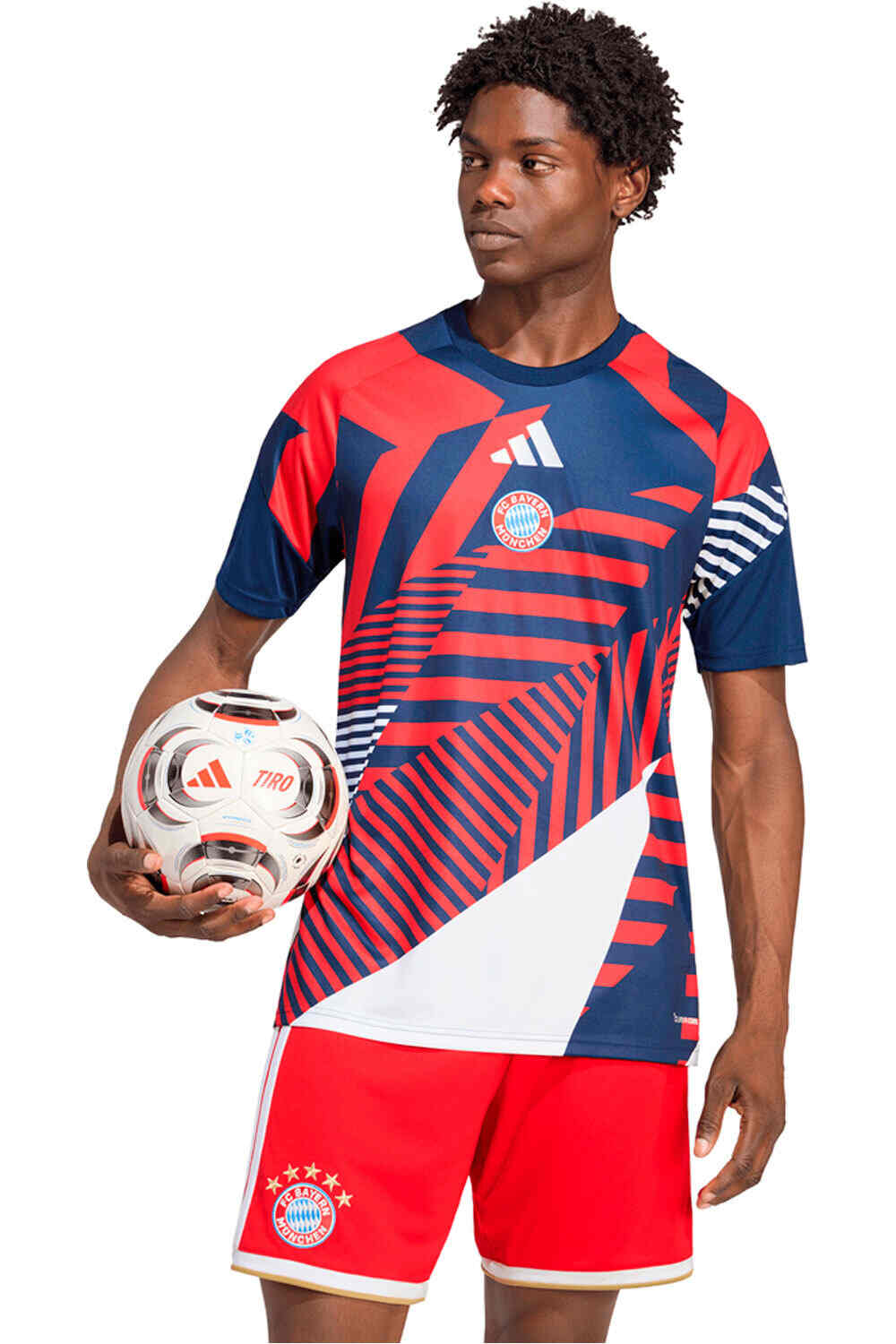 adidas camiseta de fútbol oficiales B.MUNICH 27 PRESHI vista frontal