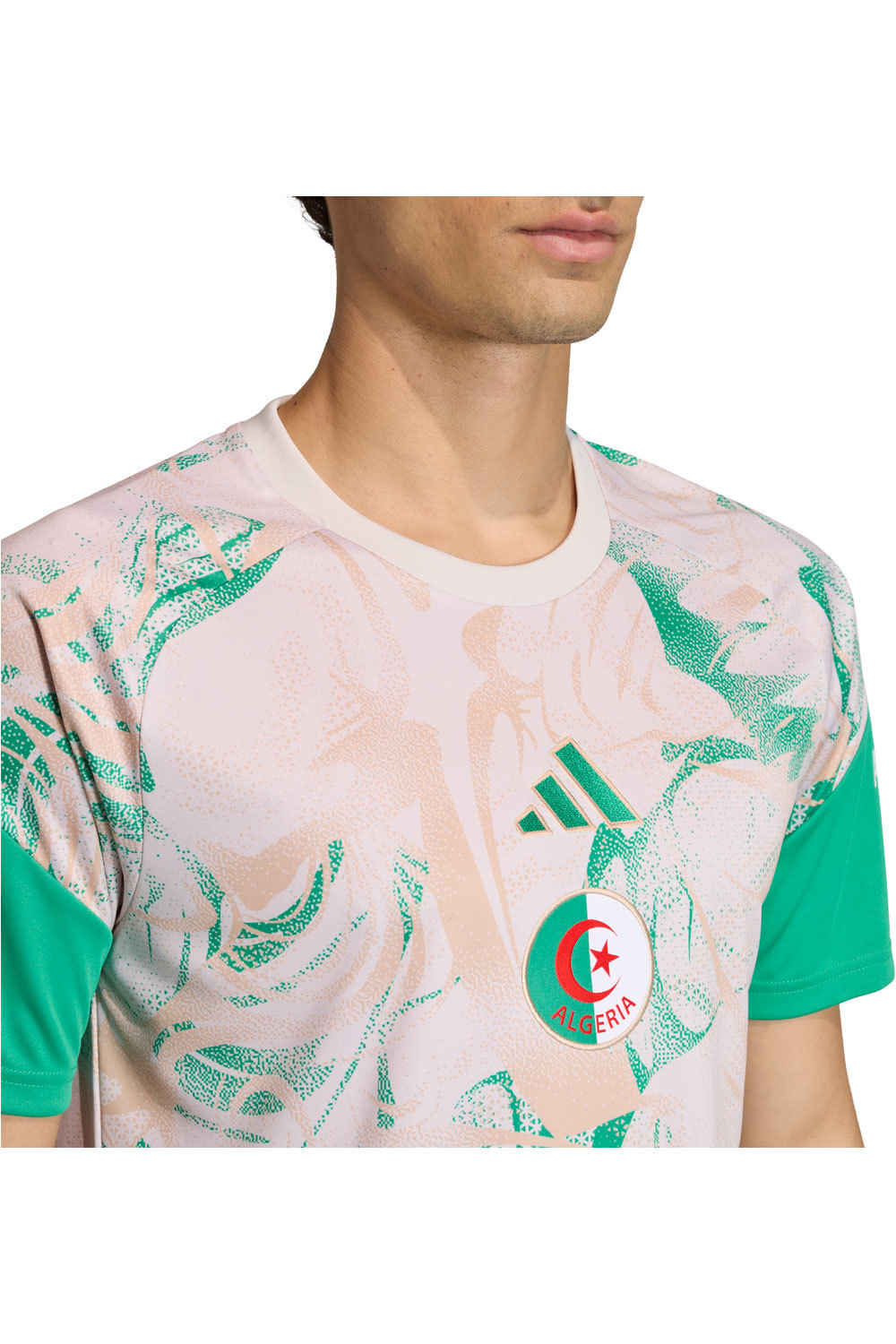 adidas camiseta de fútbol oficiales CALENTAMIENTO 2 EQUIPACIN ARGELIA 26 vista detalle