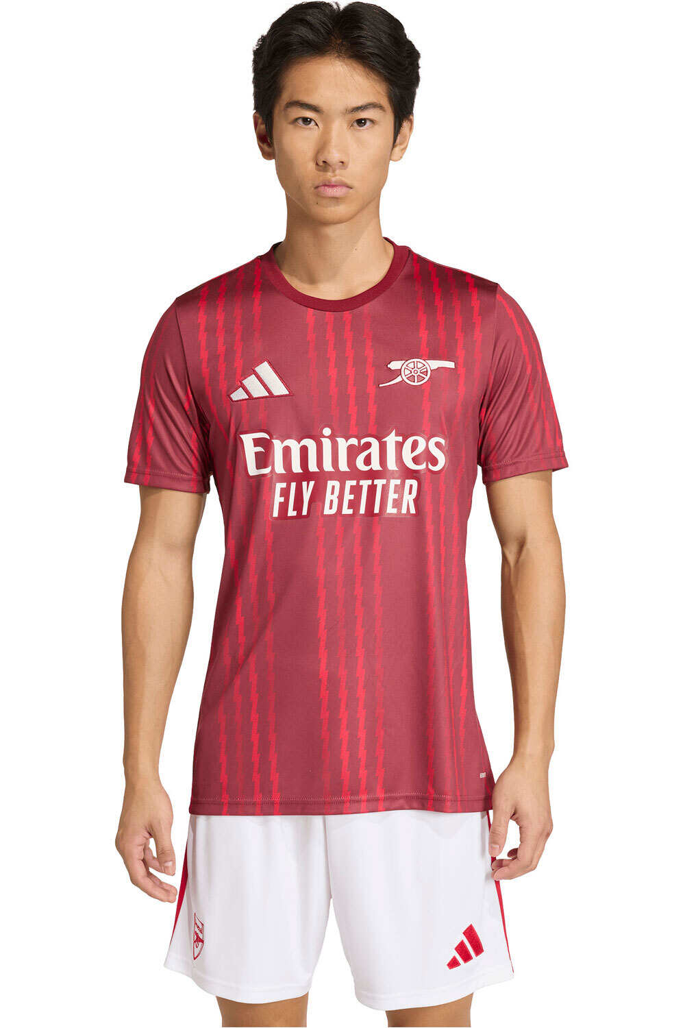 adidas camiseta de fútbol oficiales CALENTAMIENTO ARSENAL FC 26 vista frontal
