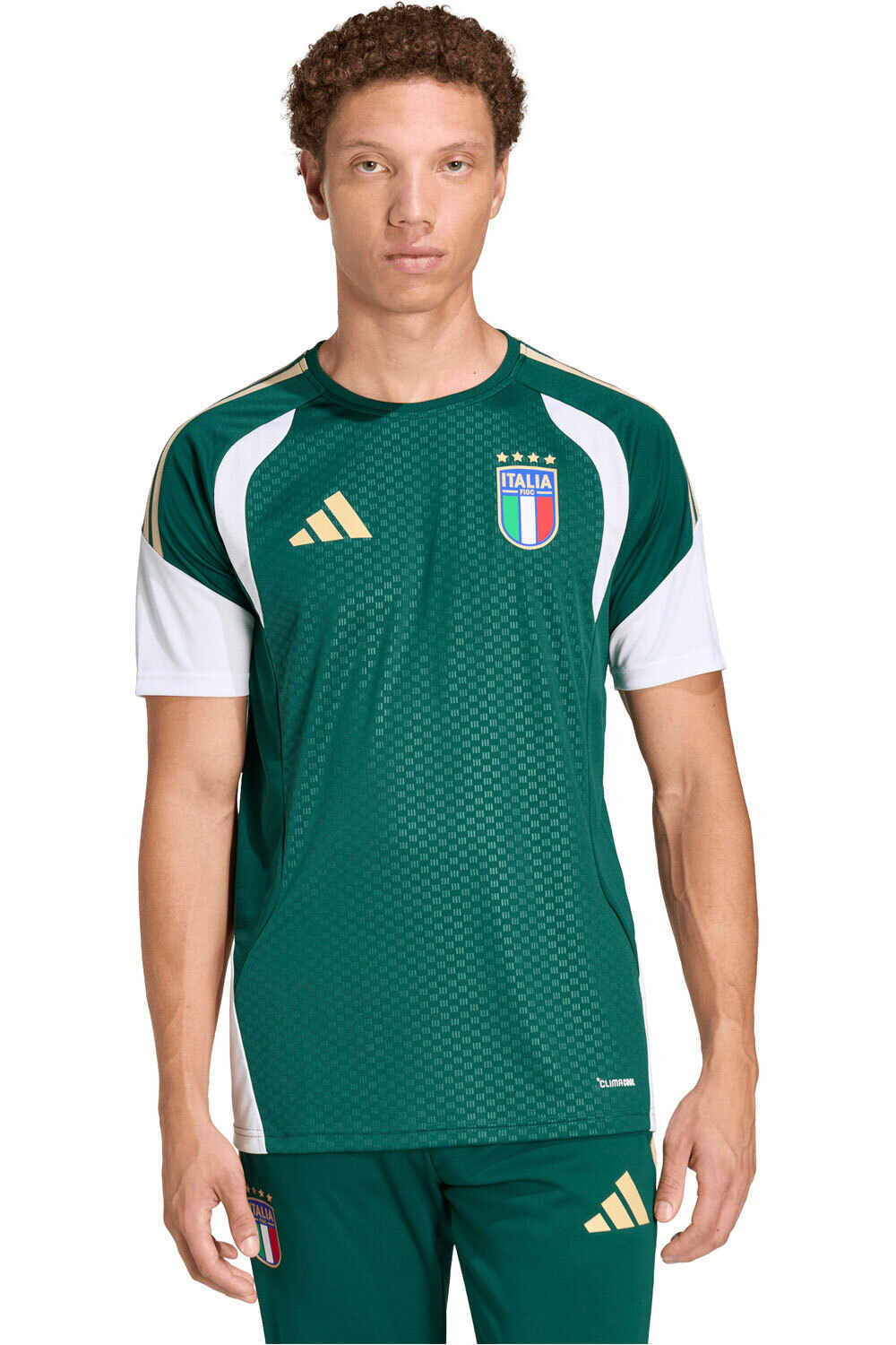 adidas camiseta de fútbol oficiales ENTRENAMIENTO ITALIA 26 TIRO vista frontal