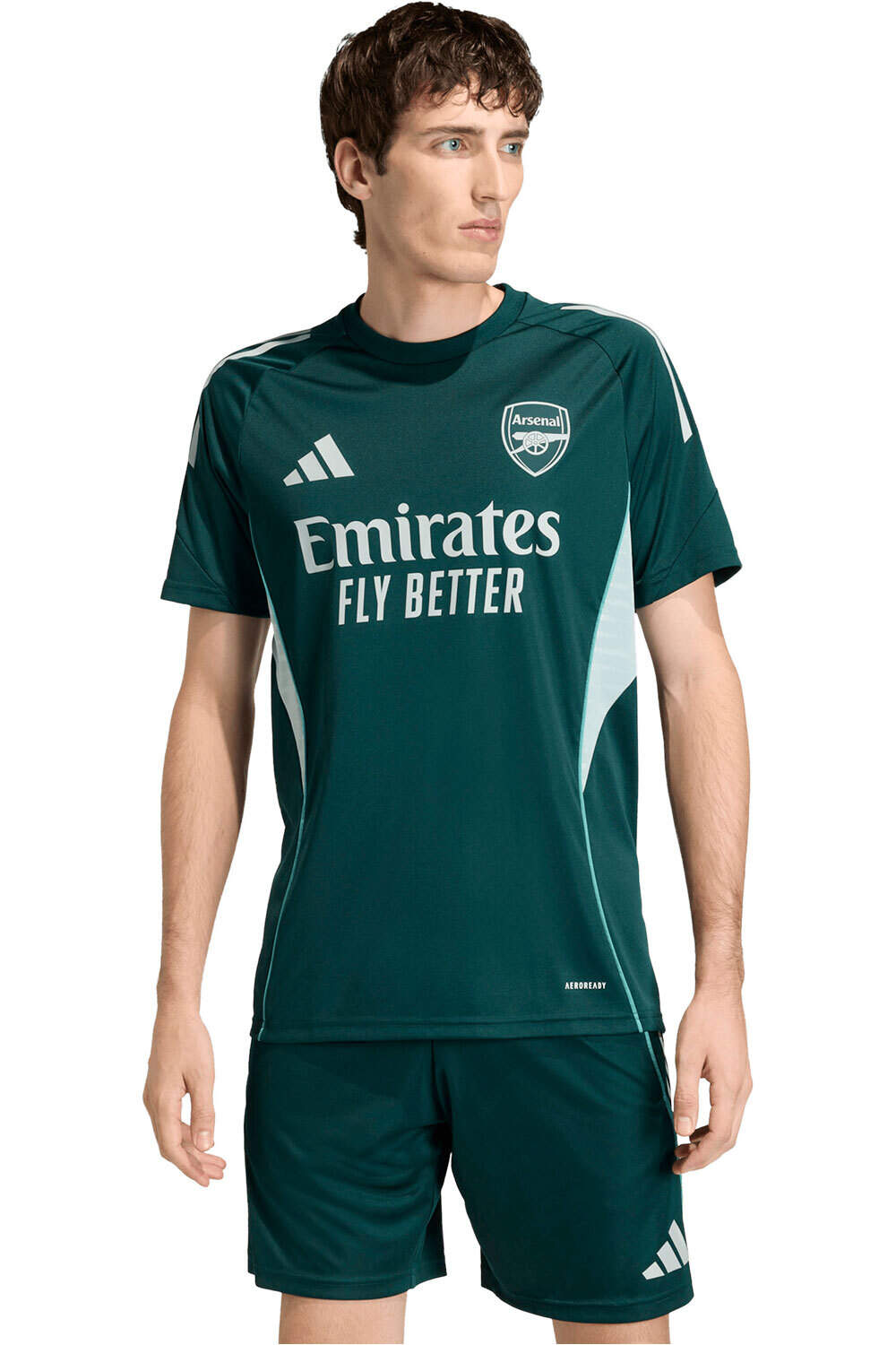 adidas camiseta de fútbol oficiales ENTRENO ARSENAL TIRO 25 COMPETITION vista frontal