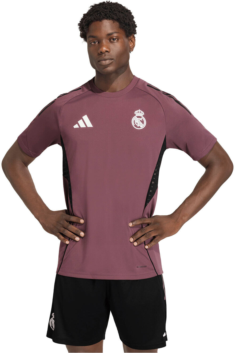 adidas camiseta de fútbol oficiales ENTRENO REAL MADRID TIRO 25 COMPETITI vista frontal