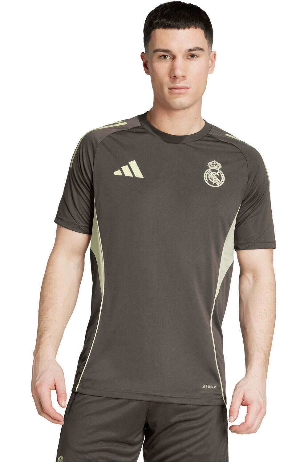 adidas camiseta de fútbol oficiales ENTRENO REAL MADRID TIRO 25 COMPETITI vista frontal