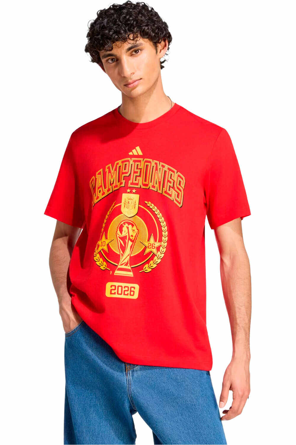 adidas camiseta de fútbol oficiales ESPAA 26 H WIN26 T M vista frontal