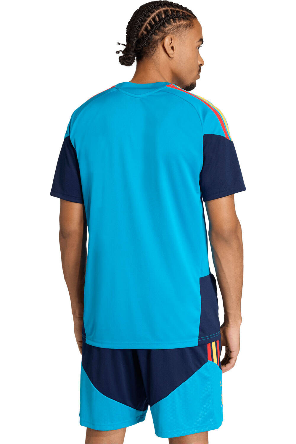 adidas camiseta de fútbol oficiales ESPAA 26 TR JSY AZMN vista trasera