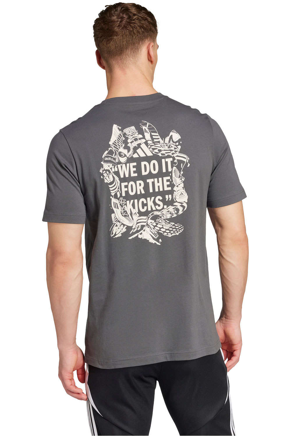 adidas camiseta de fútbol oficiales Football Kicks Graphic vista trasera