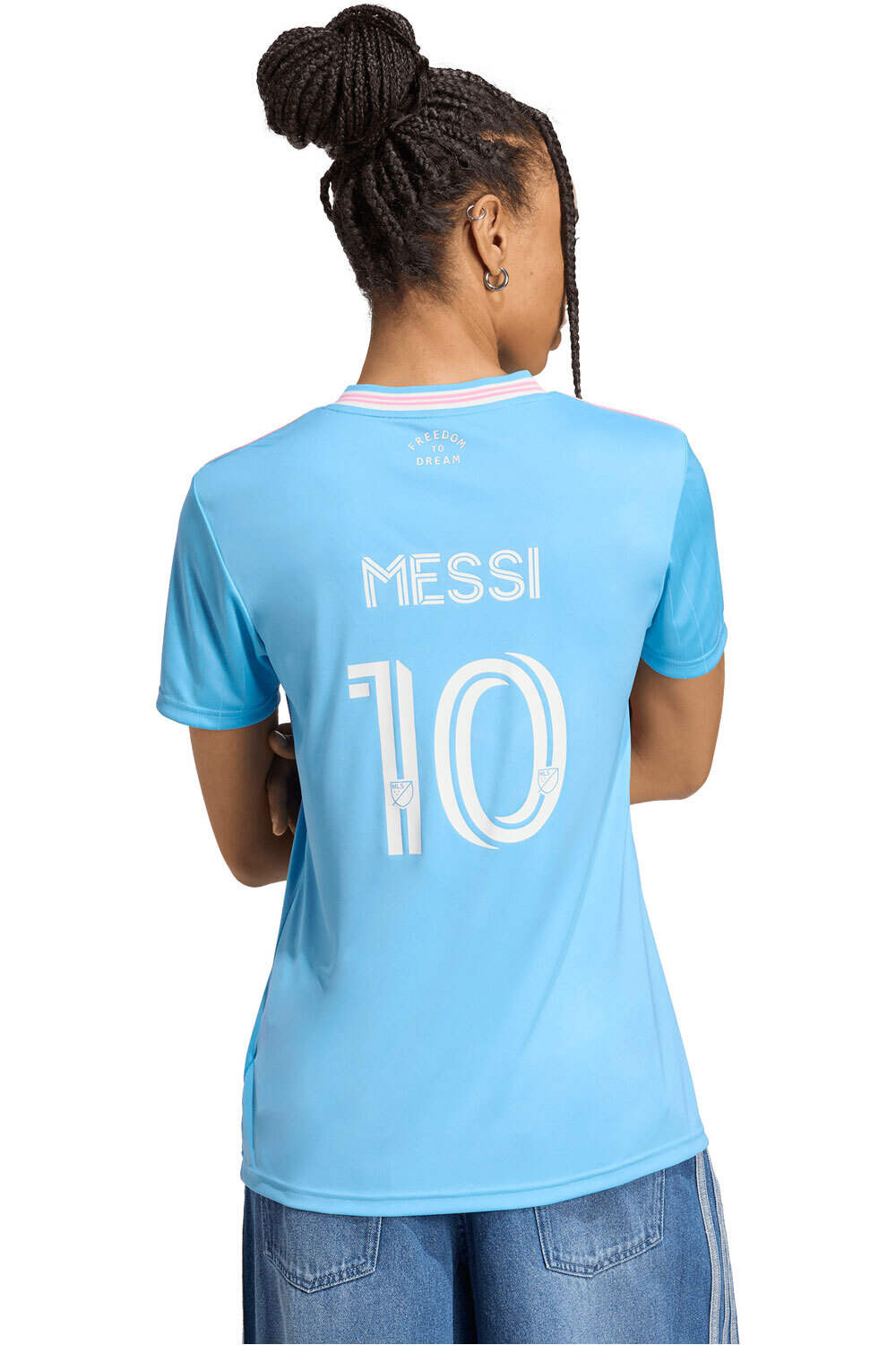 adidas camiseta de fútbol oficiales INTER MIAMI 26 3 JSY W N vista trasera