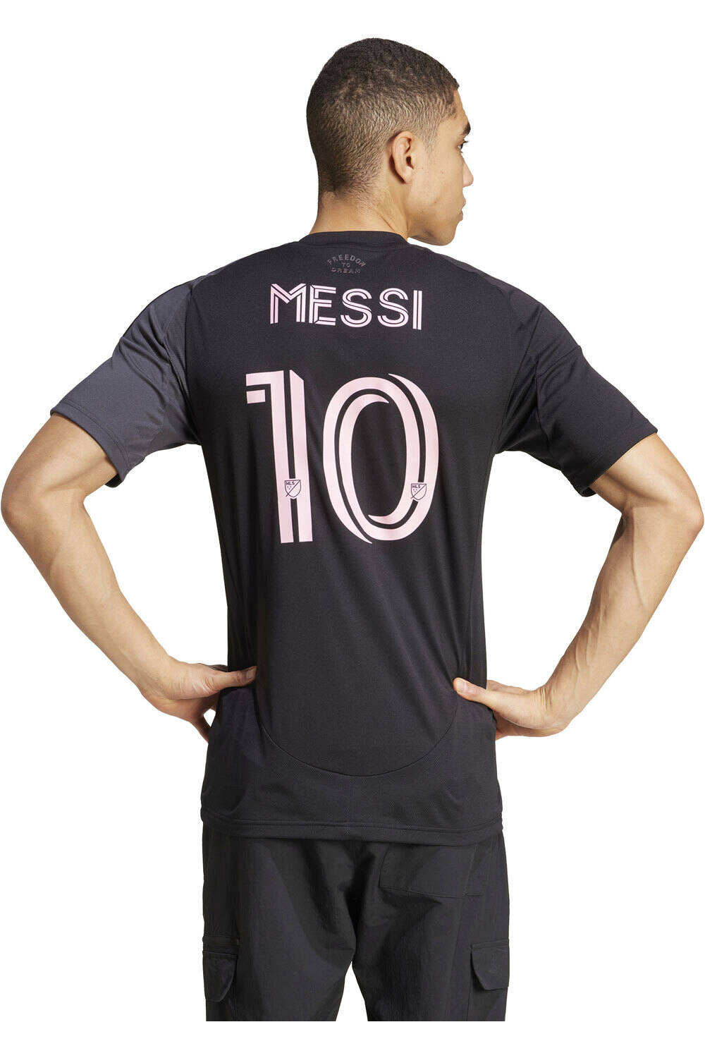 adidas camiseta de fútbol oficiales INTER MIAMI 26 A JSY MESSI vista trasera