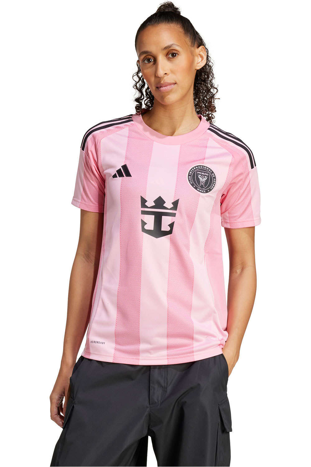 adidas camiseta de fútbol oficiales Inter Miami CF 25/26 Home Jersey vista frontal