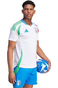 adidas camiseta de fútbol oficiales Italia 2024 Authentic away vista detalle