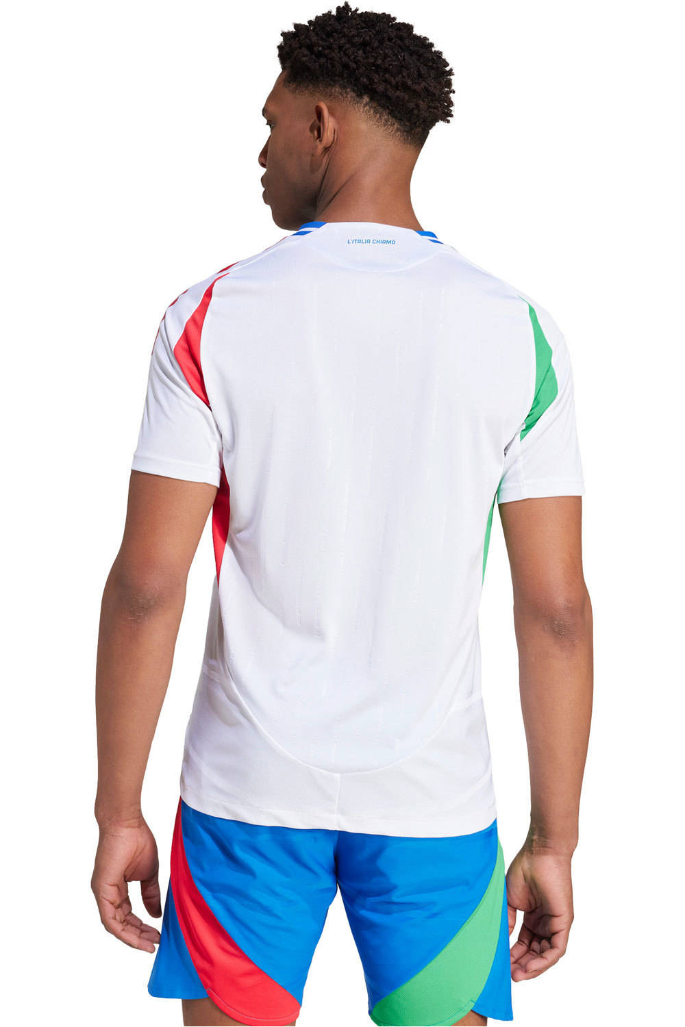 adidas camiseta de fútbol oficiales Italia 2024 Authentic away vista trasera