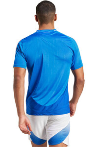adidas camiseta de fútbol oficiales Italia 2024 Authentic home vista trasera