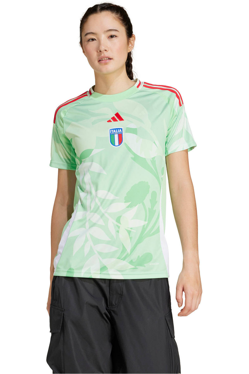 adidas camiseta de fútbol oficiales ITALIA 24 A JSY W vista frontal
