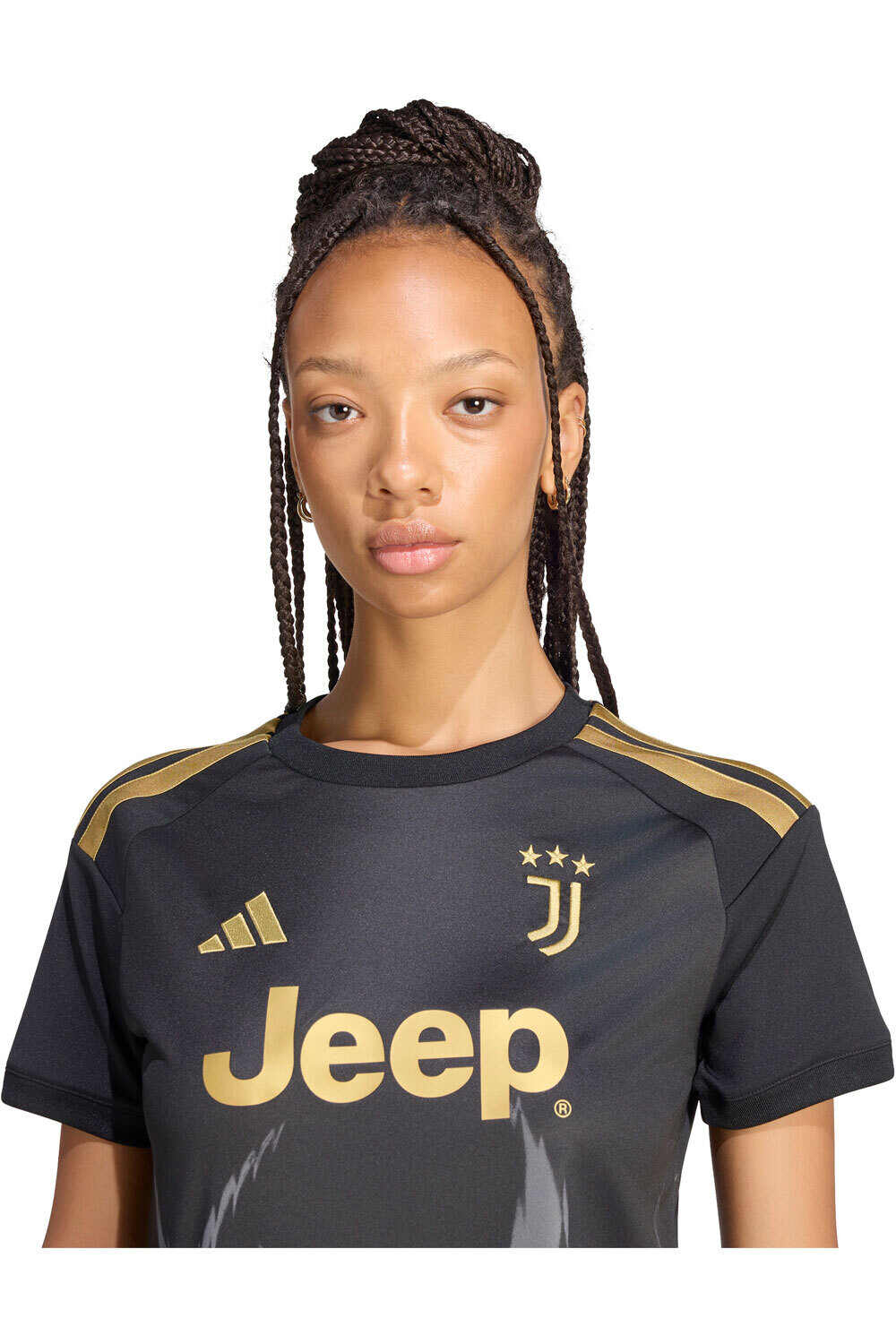 adidas camiseta de fútbol oficiales JUVE 3 JSY W vista detalle