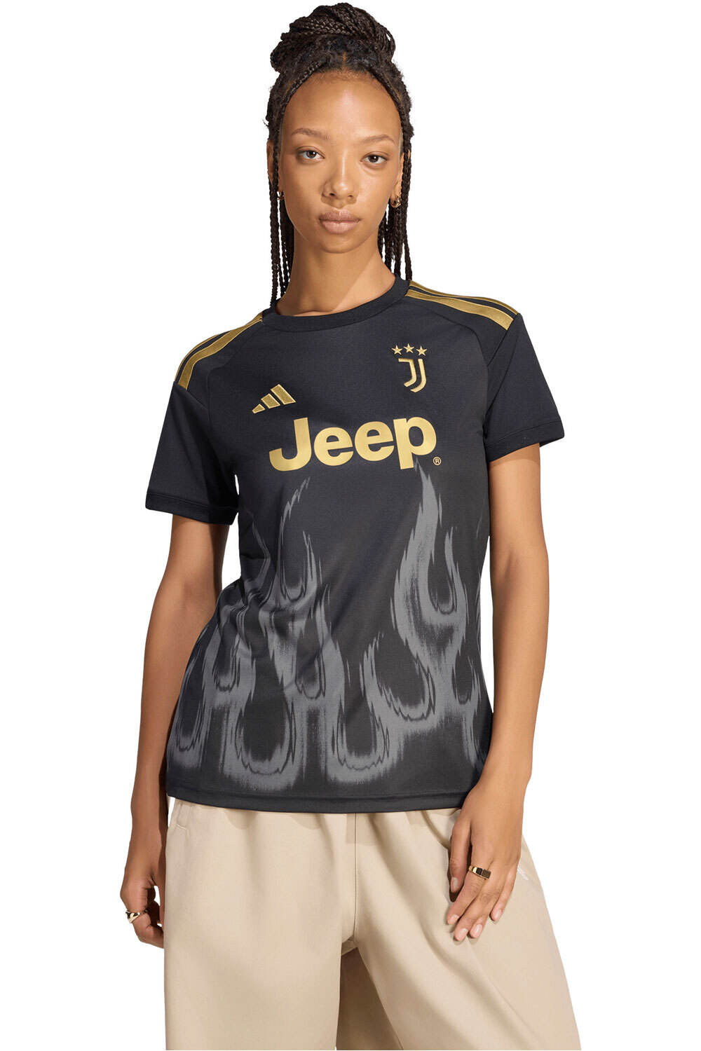 adidas camiseta de fútbol oficiales JUVE 3 JSY W vista frontal