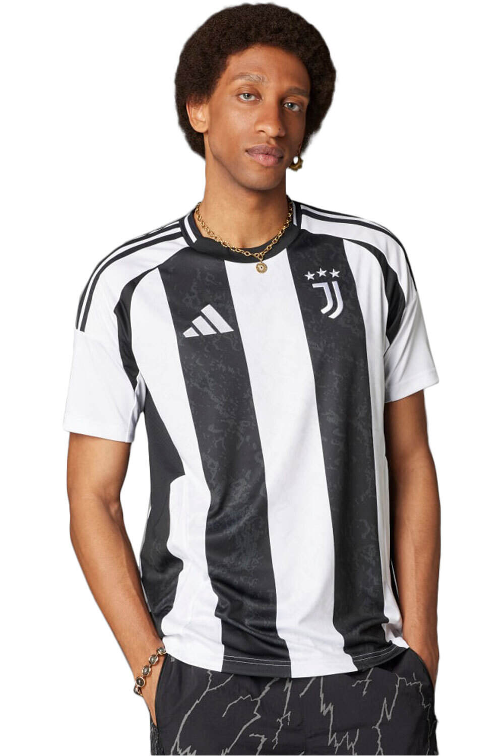 adidas camiseta de fútbol oficiales JUVENTUS 25 H JSY NEBL vista frontal