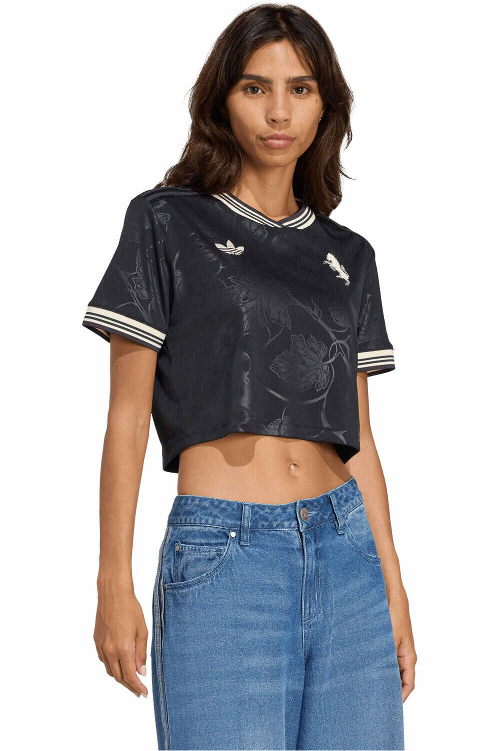 adidas camiseta de fútbol oficiales JUVENTUS 25/26 CROPPED vista frontal