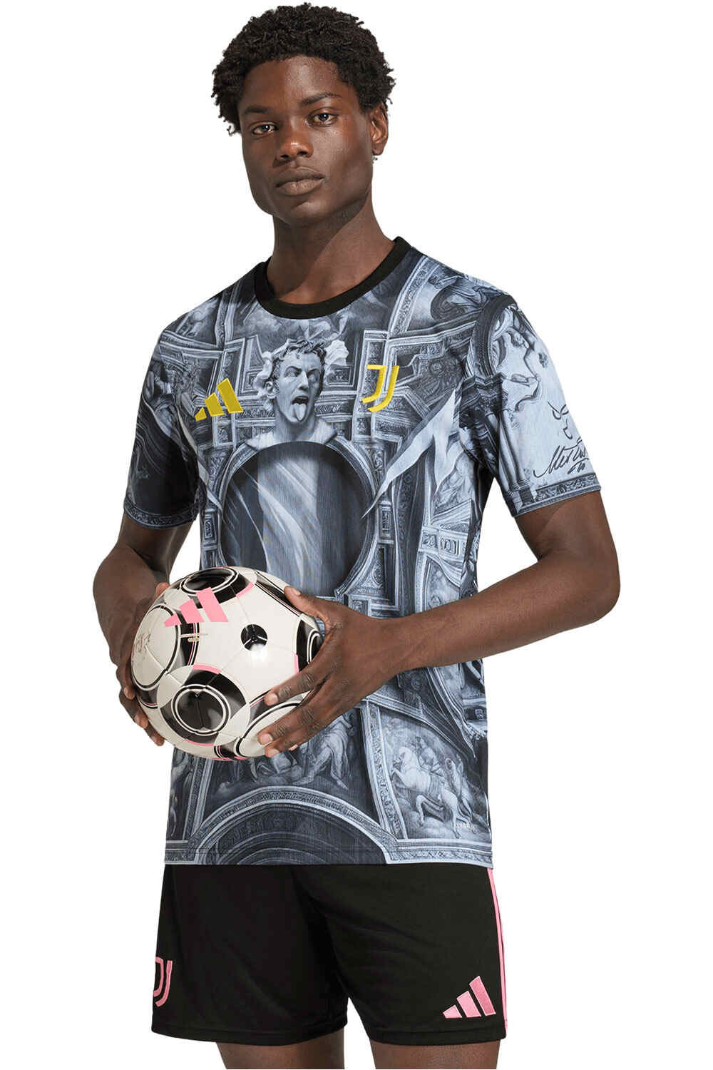 adidas camiseta de fútbol oficiales JUVENTUS  26 PREMATCH vista frontal