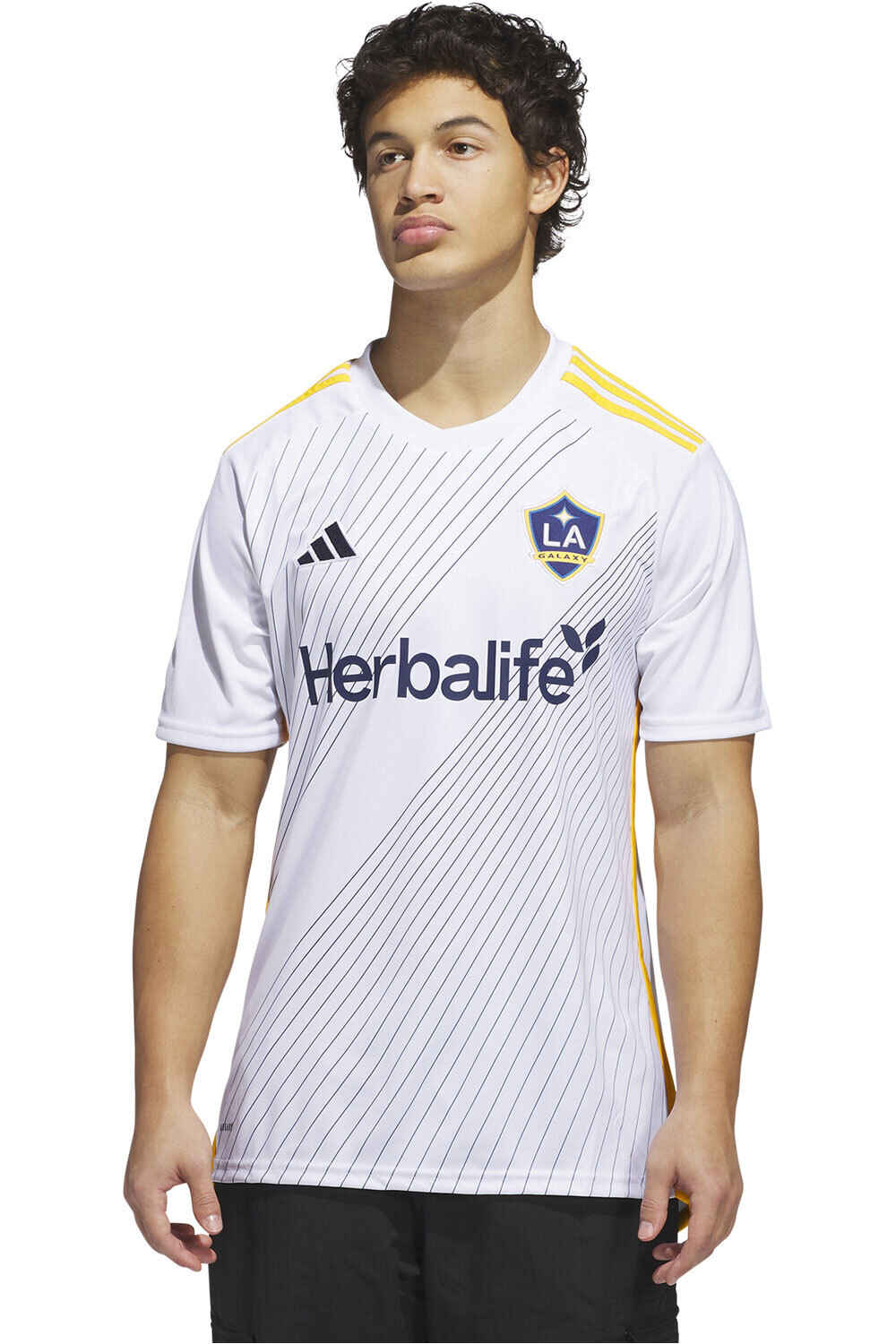 adidas camiseta de fútbol oficiales L.A.GALAXY 25 H JSY vista frontal