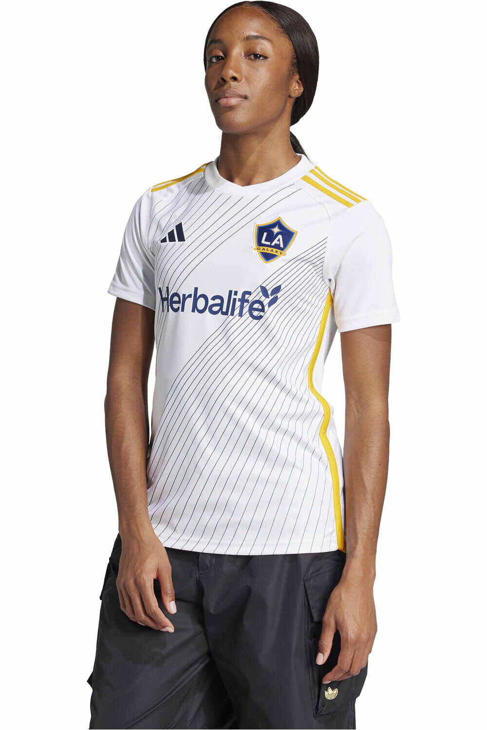 adidas camiseta de fútbol oficiales L.A.GALAXY 25 H JSY W vista frontal