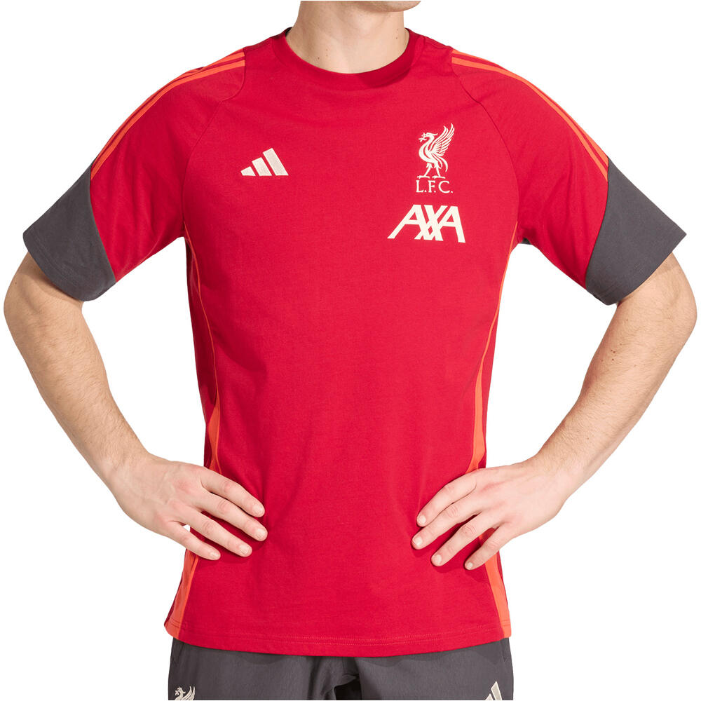 adidas camiseta de fútbol oficiales LIVERPOOL FC TIRO 25 COMPET COTTON vista frontal