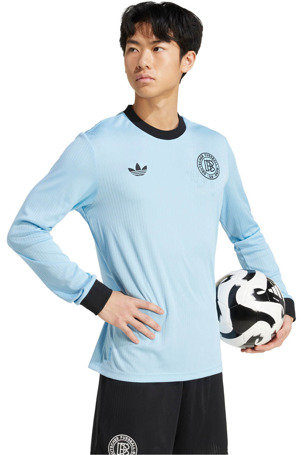 adidas camiseta de fútbol oficiales manga larga Alemania Anniversary vista detalle