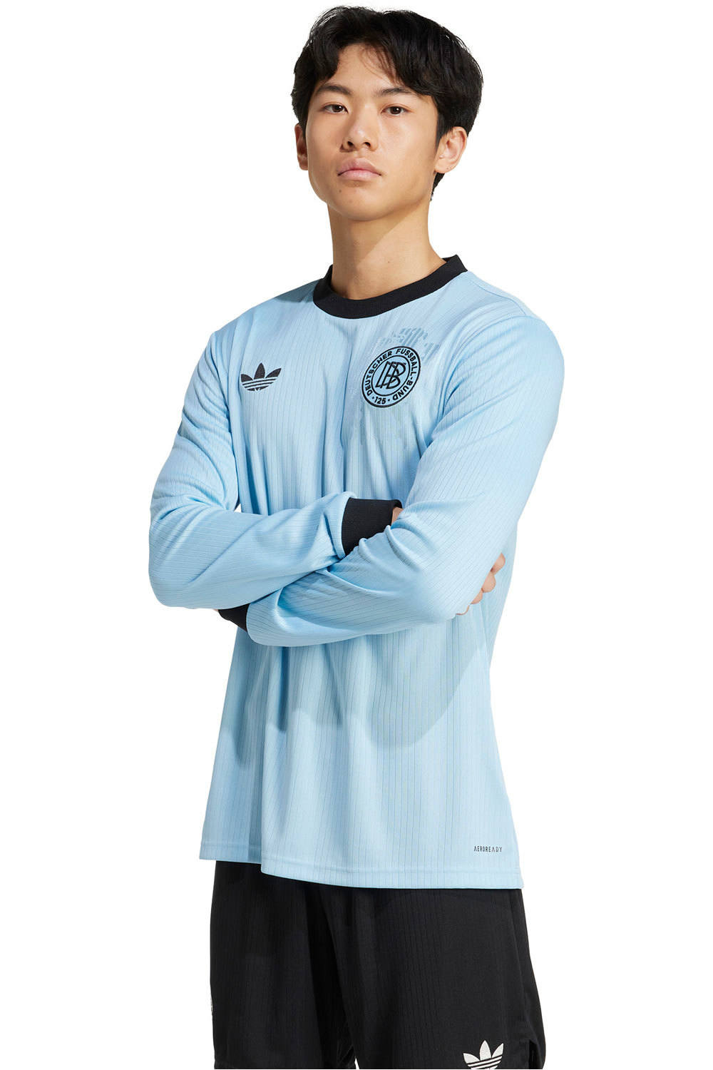 adidas camiseta de fútbol oficiales manga larga Alemania Anniversary vista frontal