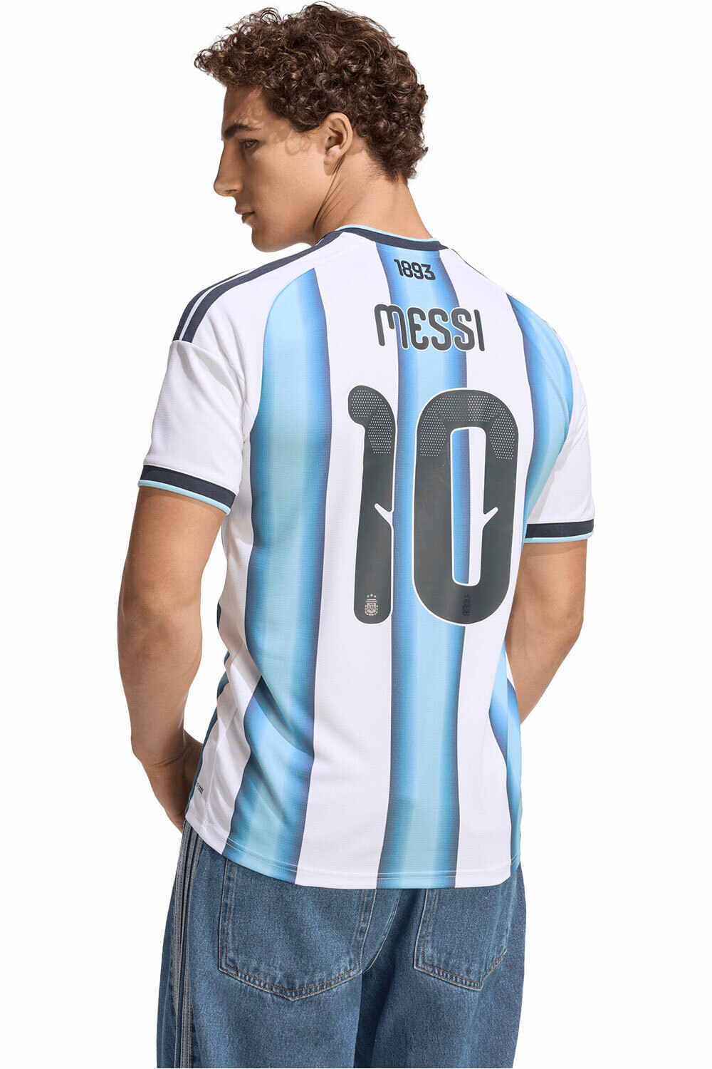 adidas camiseta de fútbol oficiales MESSI LA 1 EQUIPACIN ARGENTINA 26 vista trasera